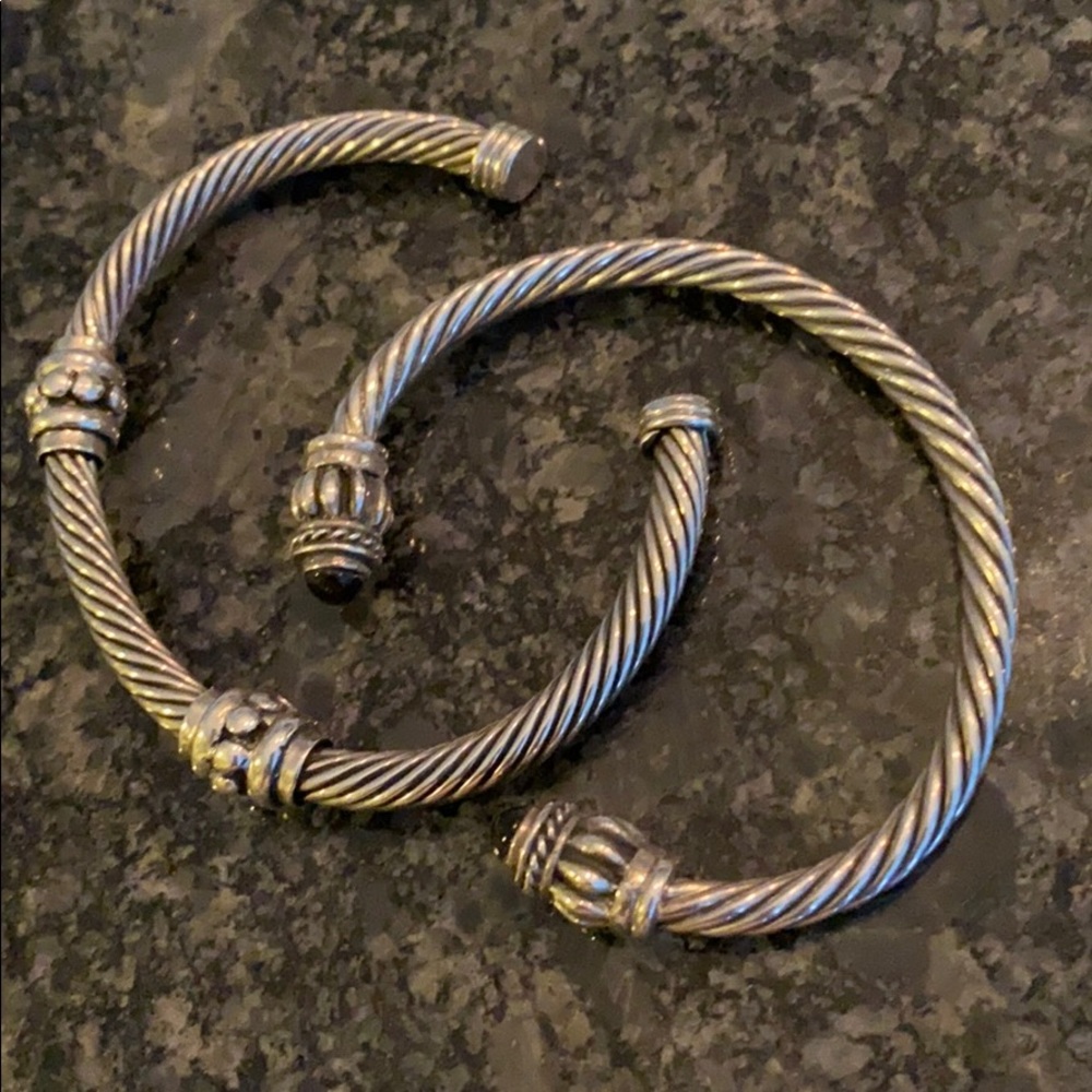 Sterling silver bracelet set